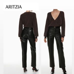 Wilfred Melina vegan leather pants black